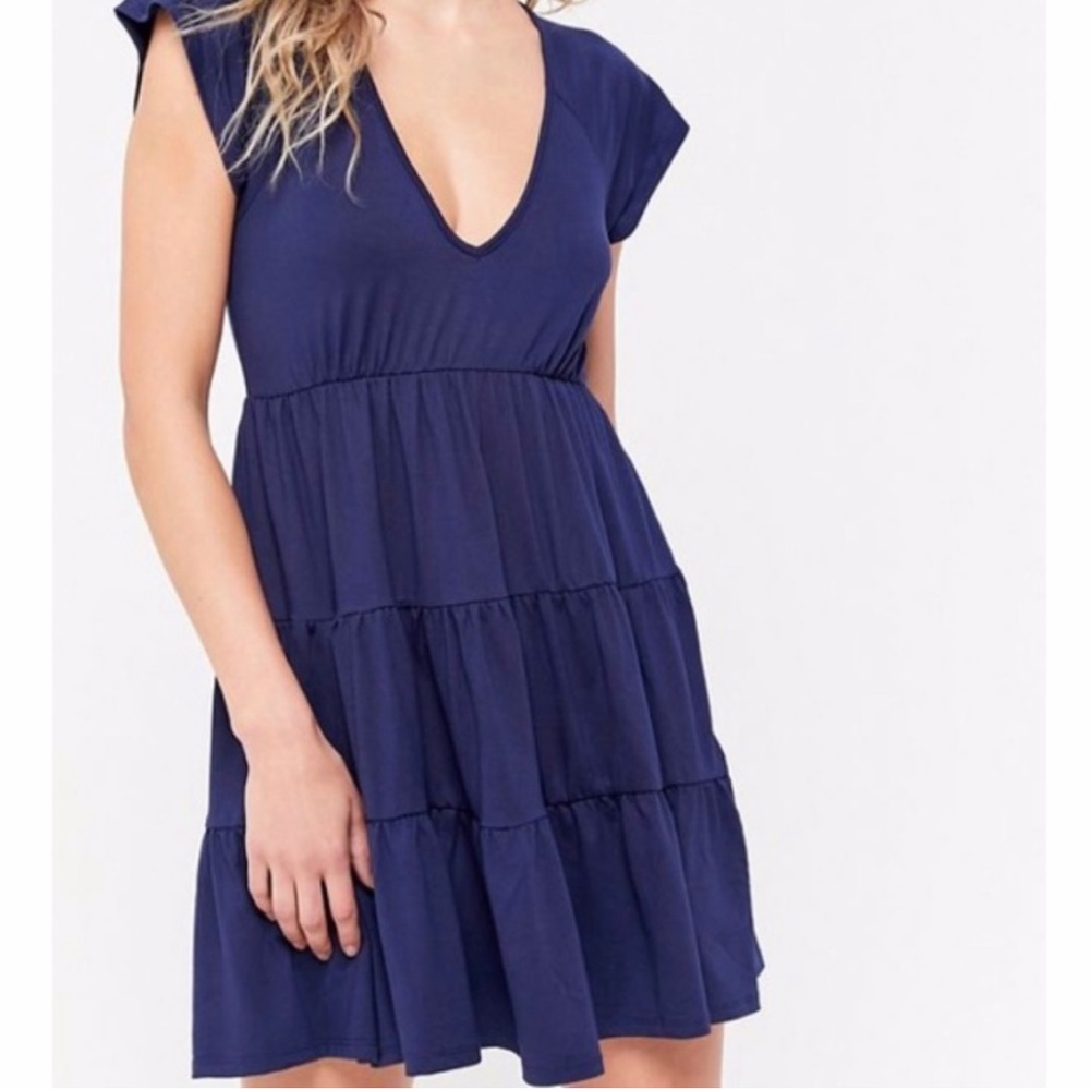 Urban Outfitters navy babydoll dress. Size small